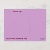 Paris Wine Shop Postkarte (Rückseite)