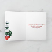 Paris Winter Eiffel Tower Topiary Weihnachten (Innenseite)