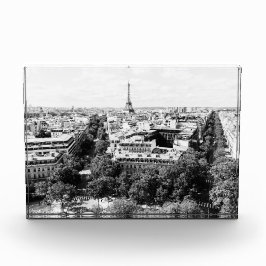 Paris Wohngestaltung in Schwarz und Weiß Fotoblock