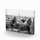 Paris Wohngestaltung in Schwarz und Weiß Fotoblock (Rechts)