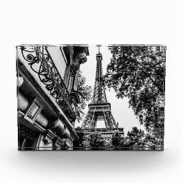 Paris Wohngestaltung in Schwarz und Weiß Fotoblock