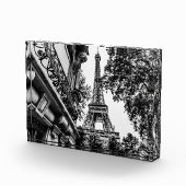 Paris Wohngestaltung in Schwarz und Weiß Fotoblock (Rechts)