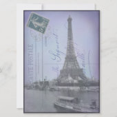 Paris World - Fair-French-Postcard-Einladungen Einladung (Vorderseite)