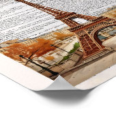 Paris Wörterbuch-Kunstdrucke Poster (Ecke)