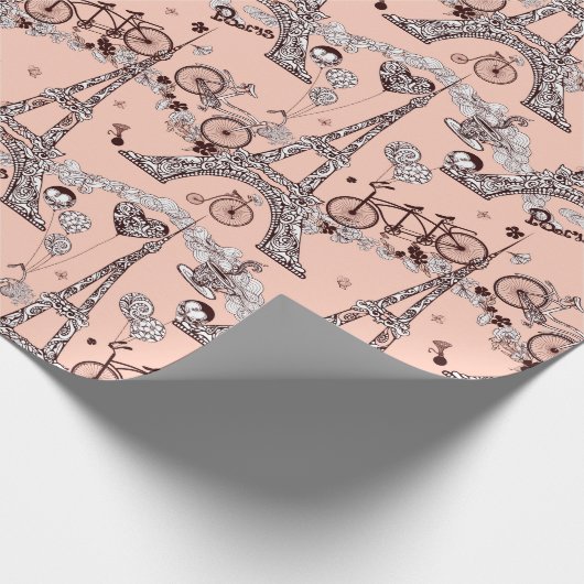 Paris Wrapping Paper Geschenkpapier (Ecke)