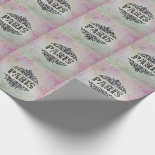 Paris Wrapping Paper Geschenkpapier (Ecke)