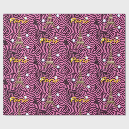Paris Wrapping Paper Geschenkpapier (Flach)