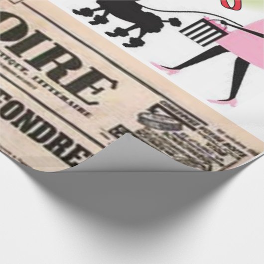 Paris Wrapping Paper Geschenkpapier (Ecke)