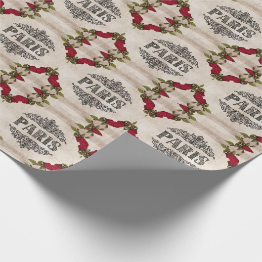 Paris Wrapping Paper Geschenkpapier (Ecke)