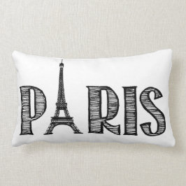 Paris-Wurfs-Kissen Lendenkissen