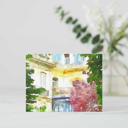 Paris Zuhause Postkarte (Stehend Vorderseite)