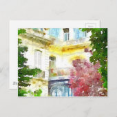 Paris Zuhause Postkarte (Vorne/Hinten)