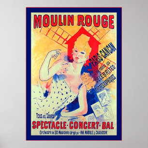 ParisCanCan ~ Vintage französische Werbung Poster