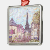 ParisCityscape Pointillismverzierung Kristie Ornament Aus Metall (Links)