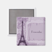 Pariser Amethyst-Magnet Magnet (Vorderseite/Rückseite)