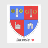 Pariser Arrondissement - Louvre Aufkleber (Blatt)