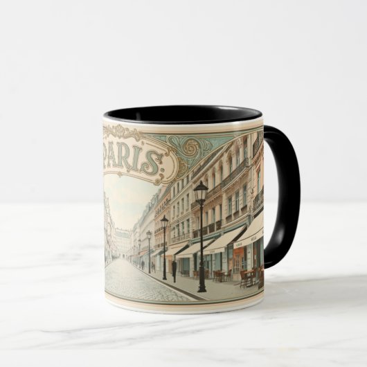 Pariser Art Nouveau Tasse (VorderseiteRechts)