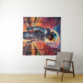 Pariser Astronaut Wandteppich (Beispiel (Horizontal))