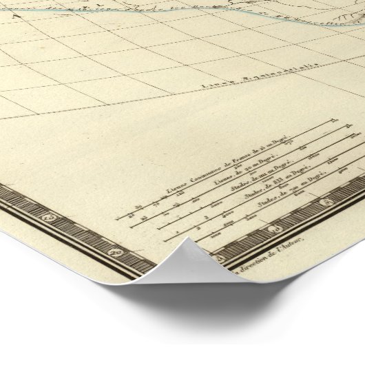 Pariser Atlaskarte Poster (Ecke)