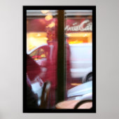 Pariser Atmosphäre in bewegtem Poster (Vorne)