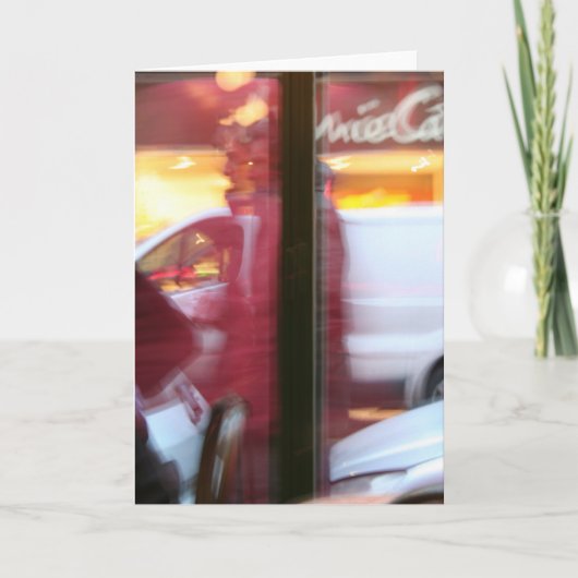 Pariser Atmosphäre in Bewegung Grußkarte Karte (Vorderseite)