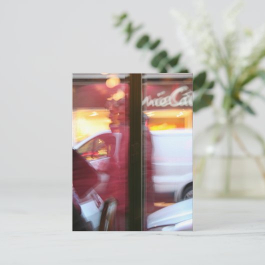 Pariser Atmosphäre in Bewegung Postkarte (Stehend Vorderseite)