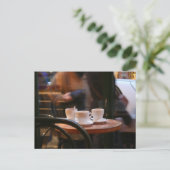 Pariser Atmosphäre Kaffeegenor Ghost Postcard Postkarte (Stehend Vorderseite)