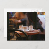Pariser Atmosphäre Kaffeegenor Ghost Postcard Postkarte (Vorne/Hinten)