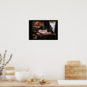 Pariser Atmosphäre Kaffeegenor Ghost Poster (Küche)