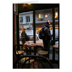 Pariser Atmosphäre Rue Rambuteau Beaubourg Card
