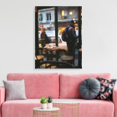 Pariser Atmosphäre Rue Rambuteau Beaubourg Leinwan Leinwanddruck (Insitu (Wohnzimmer))