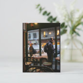 Pariser Atmosphäre Rue Rambuteau bei Beaubourg Postkarte (Stehend Vorderseite)