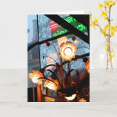 Pariser Atmosphärenlampen und Reflektionskarte Karte (Gelbe Blume)