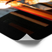 Pariser Atmosphärenlampen und Reflektionspposter Poster (Ecke)