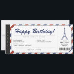 Pariser Ausflug Boarding Pass Ticket Einladung<br><div class="desc">UNBEDINGT. Gönnen Sie Ihrer Familie und Ihren Freunden einen Ausflug in die Stadt der Liebe! Personalisieren Sie Ihren Boarding Pass noch heute! Für ein individuelles Design,  senden Sie mir bitte eine Nachricht.</div>