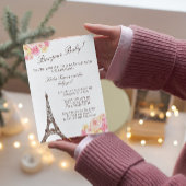 Pariser Babydusche Einladung