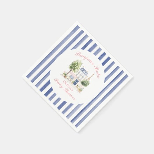 Pariser Babydusche Pariser Café Party Serviette (Ecke)