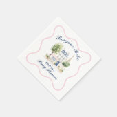 Pariser Babydusche Pariser Café Party Serviette (Ecke)