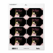 Pariser Babydusche Wasserflaschen Labels (Vorne)