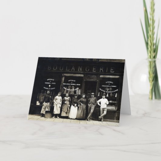 Pariser Bäckerei 1900 Karte (Vorderseite)