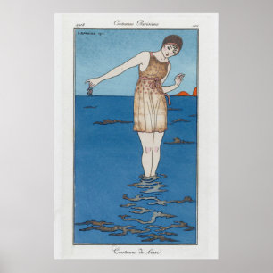 pariser Badeanzug Poster