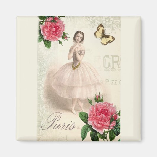 Pariser Ballerina Magnet (Vorne)