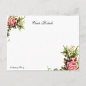 Pariser Ballerina Postkarte (Rückseite)