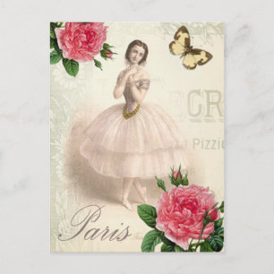 Pariser Ballerina Postkarte