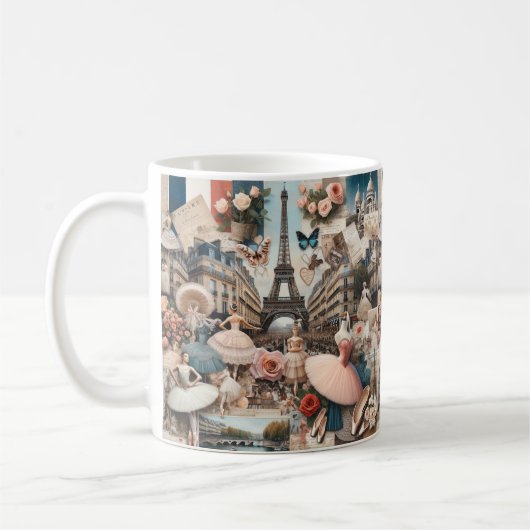 Pariser Balletttraum-Collage Tasse (Links)