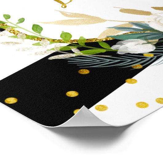 Pariser Begrüßungsschild Poster (Ecke)