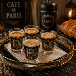 Pariser Bistro-Mosaikfliesen-Pint Gothic Shot Schnapsglas