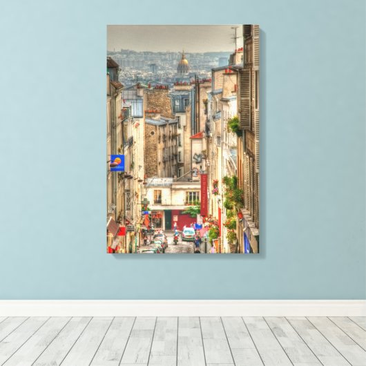 Pariser Blick Leinwanddruck (Insitu (Holzboden))