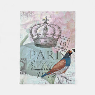 Pariser Blume Fleecedecke