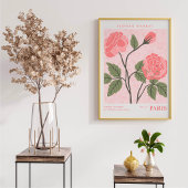 Pariser Blumenmarkt Botanik Poster